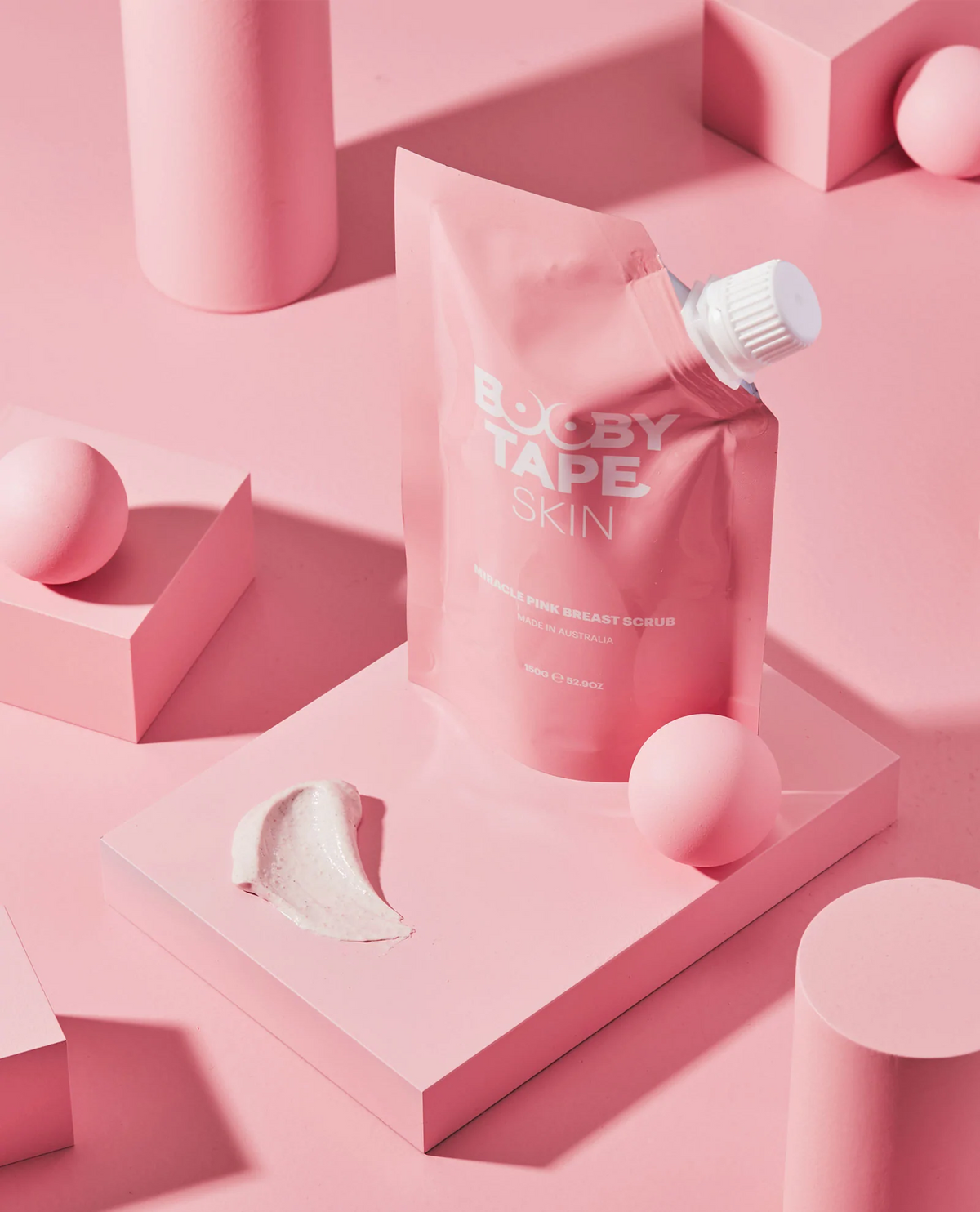 Booby Tape Miracle Pink Skrúbbur Fyrir Brjóst